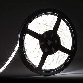 KOZATO LED Tape Light, 16.4 ft (5 m), Indirect Lighting, Illumination Light, 3528SMD, Cutable, Easy Installation, IP44 Waterproof, For Shops, Indoors, Home Decoration, DIY (White)