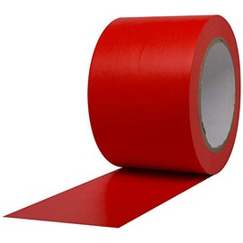 ProTapes Pro 50 Premium Vinyl Safety Marking and Dance Floor Splicing Tape, 6 Mils Thick, 36 Yds Length X 3" Width, Red (Pack of 1)