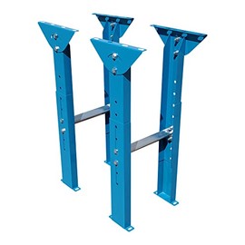 Light Duty Conveyor Supports 2-Pack for 12" Wide Conveyors, Adjustable Height 23" to 38-1/4"