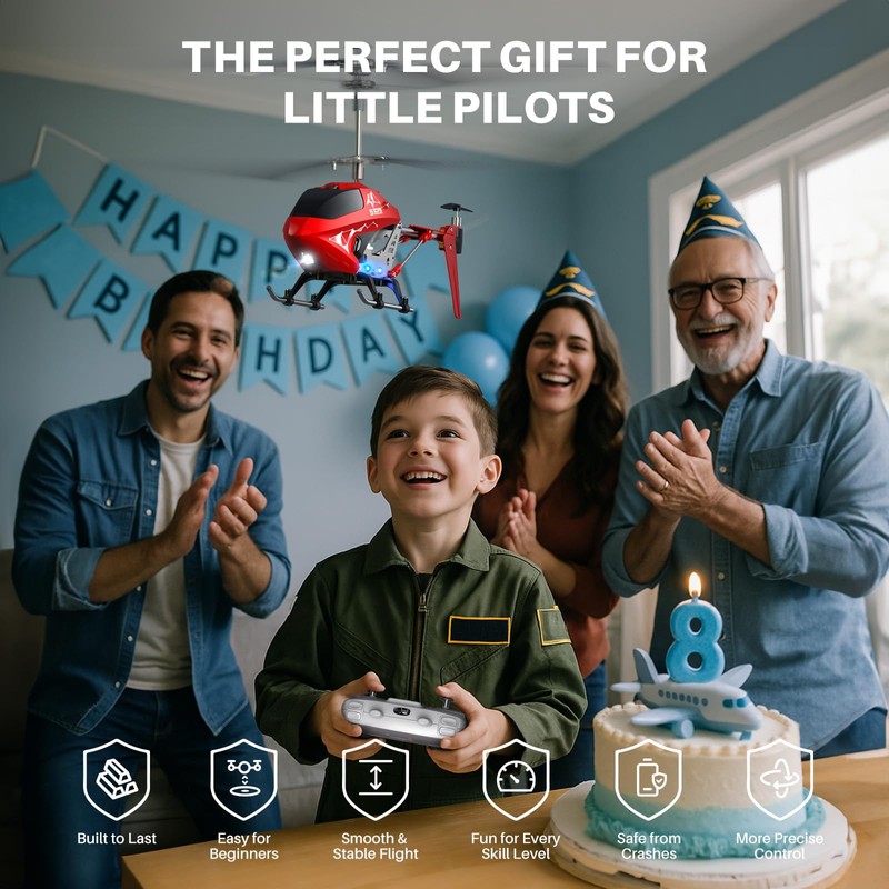 SYMA S107H-E RC Helicopter for Kids 8-12 and Beginners, Remote