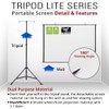 Akia Screens 57 inch Portable Projector Screen with Tripod Stand