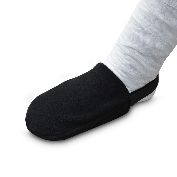 iGuerburn Gibbs Sock Toe Cover,Keep Warm Gibbs Protector,Non-Slip Gibbs Toe Cover Fits Ankle and Foot Gibbs (Black)