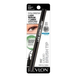 Delineador De Ojos Lash Serum+liner Tono Blackest Black Color Negro