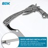 BDK Heavy Duty Rust-Proof Stainless Steel Chrome License Plate Frame