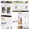 ANSIEDIO 2 Pack Black Stainless Steel Cupboard Handles - 160mm