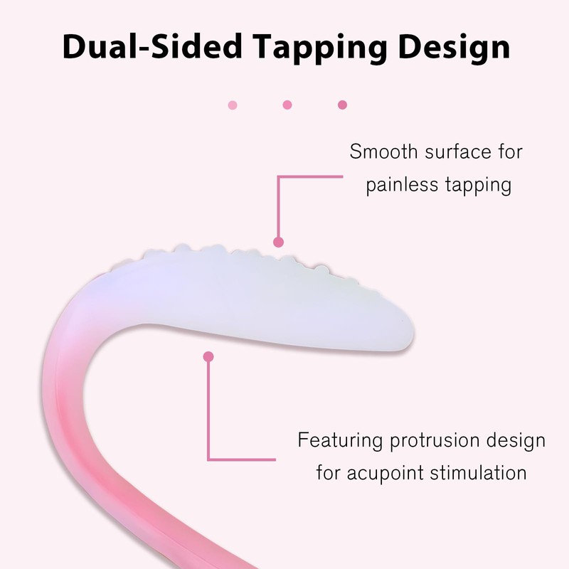 Pink Body Massage Stick Set - 2 Pieces Meridian Acupoint