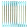 1050pcs CGR Organic cotton Swabs, 100% Cotton Double-Tipped, Bamboo Sticks(compostable),