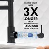 AIMADI Black Kitchen Faucet with 2 Function Sprayer,Commercial Stainless Steel