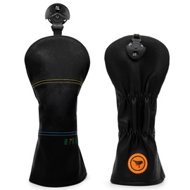 Aliennana Golf Club Headcover 3 Wood Headcover Birdie Design Magnetic Closure Elegant Embroidery Premium Leather Driver Fairway Wood Hybrid Blade Mallet Putter Cover (for Fairway(1pcs))