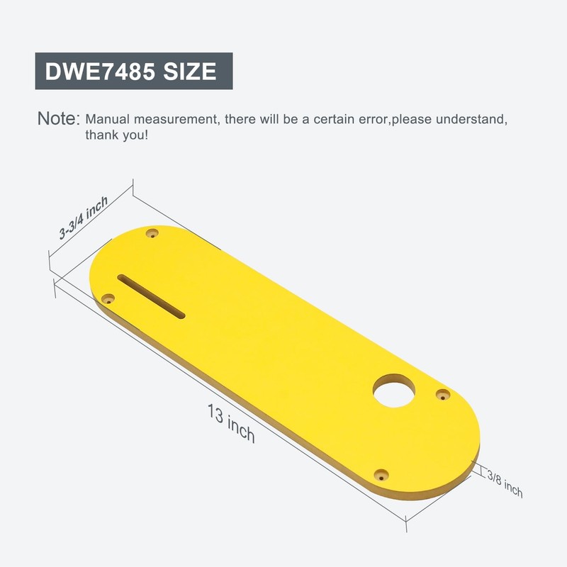 Thaekuns Zero Clearance Inserts for DWE7485 DCS7485B, DCS7485T1 Table Saws