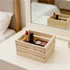 Nudaoz 6-Pack 5 Inch Natural Pine Wooden Crates, Unfinished Rustic