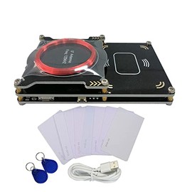512k Proxmark3 Easy V3.0 RDV4 Memory ID M1 IC Built-in RFID Card Reader Integrated Antenna Decryptor Decoder 10 IC ID Cards HF LF Frequency