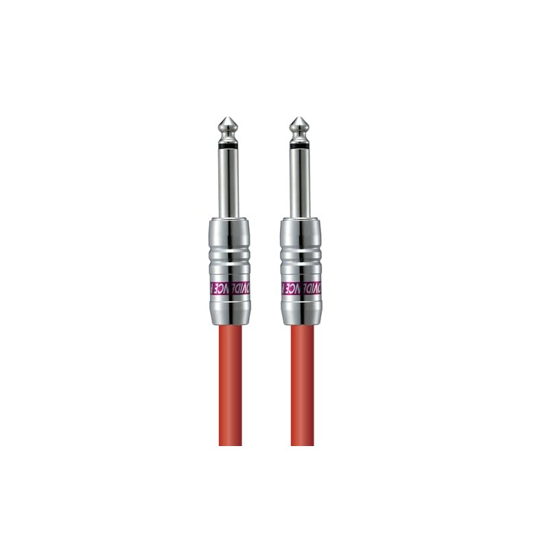 Providence LE501 Shielded Cable 1m S/S Plug (Straight/Straight) Red