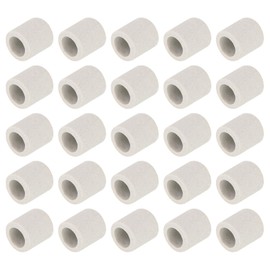 uxcell 50pcs 10mm Dia Ceramic Tube Insulated Electronic Wire Bundle Heat Insulation Protection Single Bore,15mm x 15mm