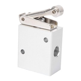 Pneumatic Push Button Air Valve - 3 Way 2 Position Manual Control for Air Flow, Cylinders, Horn Pull Diaphragm Mechanical Equipment