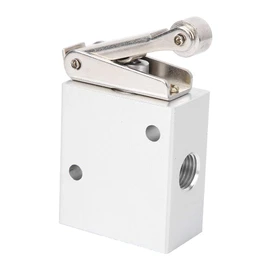 Pneumatic Push Button Air Valve - 3 Way 2 Position Manual Control for Air Flow, Cylinders, Horn Pull Diaphragm Mechanical Equipment