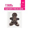 3 Mini Stainless Steel Cookie Cutters - Gingerbread Man