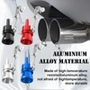 GutGiel 2PCS Turbo Sound Whistle Exhaust Muffler, Universal XL Size