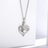 925 Sterling Silver Heart Tree of Life Urn Necklace for