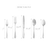 Costa Nova 5-Piece Silverware Service for 1 - Lumi Collection,