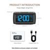 OWYELO Digitale Wecker, Digitaler Radio mit Snooze, 7-Farbiger LED-Display &
