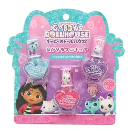 Shobido UVGD41246 Gabby's Dollhouse Makeup Series, Removable Manicure, Set of 3, Kids Cosmetics