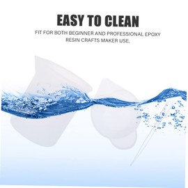 1 Set Epoxy Production Kit Resin Flexible Measuring Cups Convenient and Efficient DIY Tools Jewelry Making Tools Epoxy Glue Making Fittings Simple Design Socket Plastic Accessories