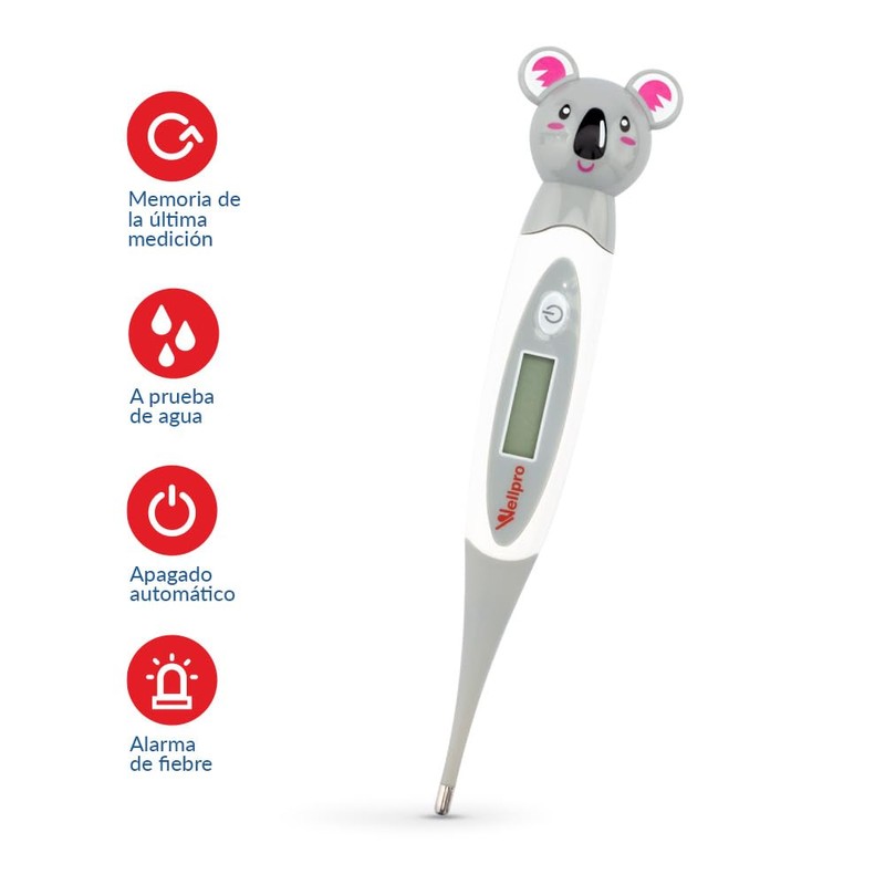 Wellpro Termómetro Pediátrico Cute Animals Koala