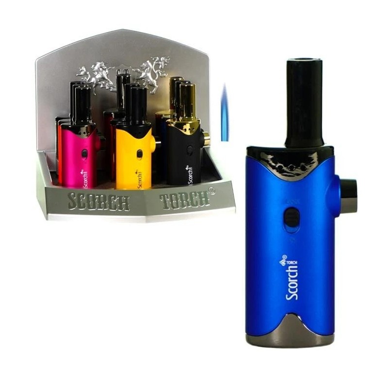 Scorch Torch Single Flame w/hold Button Easy Dial Torch Lighter