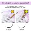 NAGARAKU Volume Eyelash Extensions, Prefabricated Fan Eyelashes, 320 Pieces, Narrow