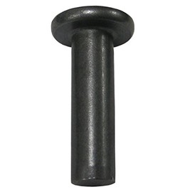 1/4 Dia X 1-1/4 Length Steel Solid, ZINC Head Rivet, Plain Finish, (Pack of 1 LB - Approximately 46 Pieces)
