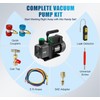 PB Motor TECH 4.5CFM 1/3HP Vacuum Pump with 3-Way AC