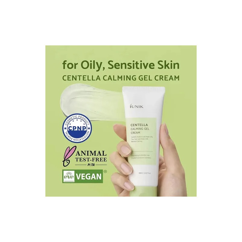 H Crema En Gel Coreana Iunik Centella Asiática