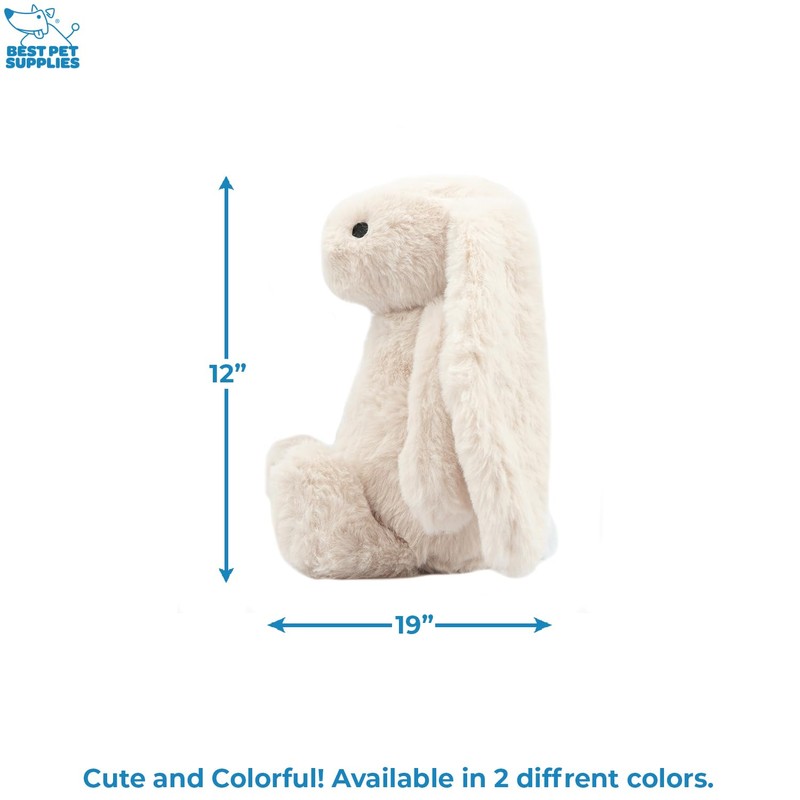 Best Pet Supplies Interactive Bunny Buddy Dog Toy with Crinkle