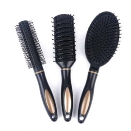Hair Styling Brush and Dry Comb Roll Type Brush 3ea