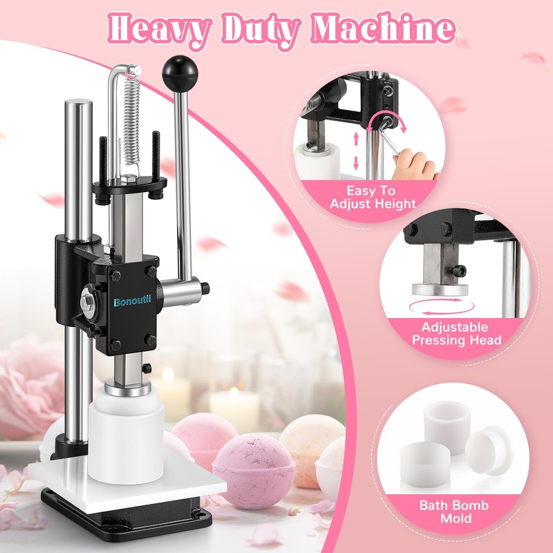 Bonoutil Bath Bomb Press Machine-Heavy Duty Bath Bomb Machine with