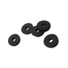 Herco Black Silicone High-Temperature Industrial Grade Rubber Washers - 5/16"