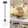 zeyu Farmhouse Pendant Light, 1-Light Pendant Light Fixtures for Kitchen
