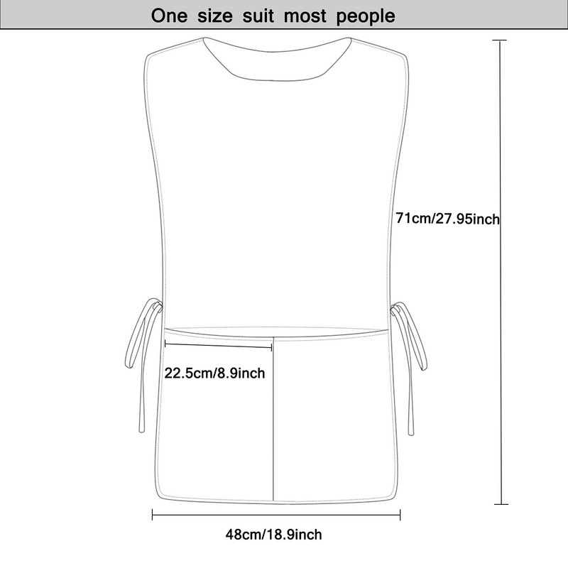 Nanxson Unisex Cobbler Apron with 2 Deep Pockets, 2 Pack