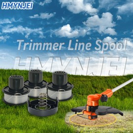HMYNJEI RS-136 RS-136-BKP String Trimmer Line Spool 0.065",20FT with 682378-02 Cap for ST1000 ST3000 ST4000 ST4500 ST5000 ST6500 ST6800 Grass Trimming, Edging, Lawn Care Spools Parts (3 Spools+1 Cap)