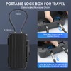 Eikovia Beach Lock Box,Travel Safe Lock Box with Removable Chain,Locking