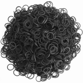 Elastic Hair Bands,1000pcs Black Elastic Bandsfor Hair,With Box,Small Elastic Hair Bands Mini Elastic Hair Bands,for Kids Hair Braids Ponytail Hair, Wedding Hairstyle etc. (Black-1000pcs)