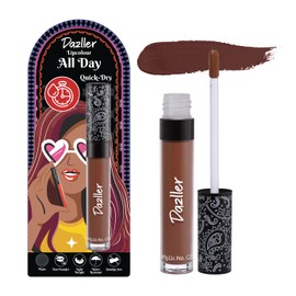 Dazller All Day Lipcolour | Ultra-intense matte | Light-weight | Brown Liquid Lipstick for Women | Smudge-proof + Non-transfer | Up to 8hr stay | DLC025 Hazelnut Cup - 6g