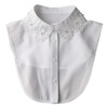 NIDMIDO Elegant Pearl Detachable Half Shirt Blouse Dickey Collar Faux