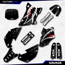 Factory EFX Black Savage Racing Camo Graphics kit fits 02-14 Yamaha Yz85 YZ 85 # Plate