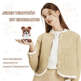 QUANMAITONG Lucky Charm Bear Pocket Hug Gift for Women, Funny Courage Children's Gift Lucky Charm Exam, Get Well Soon Gifts Best Friend (C)