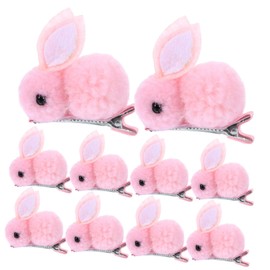 Baluue 10pcs Bunny Hair Clips Cute Barrettes for Stylish Easter Hair Accessories