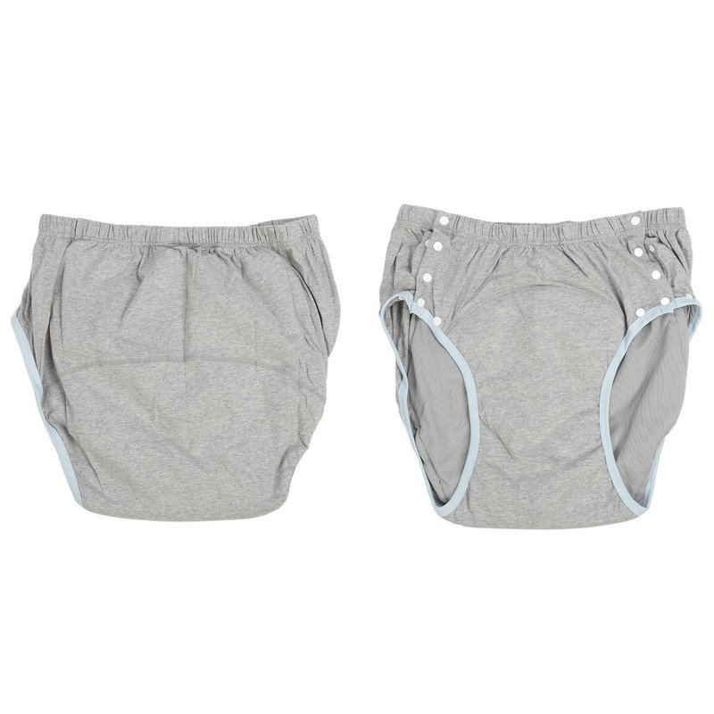 Adult Cloth Diaper XXL Light Gray High Absorption Leak Free