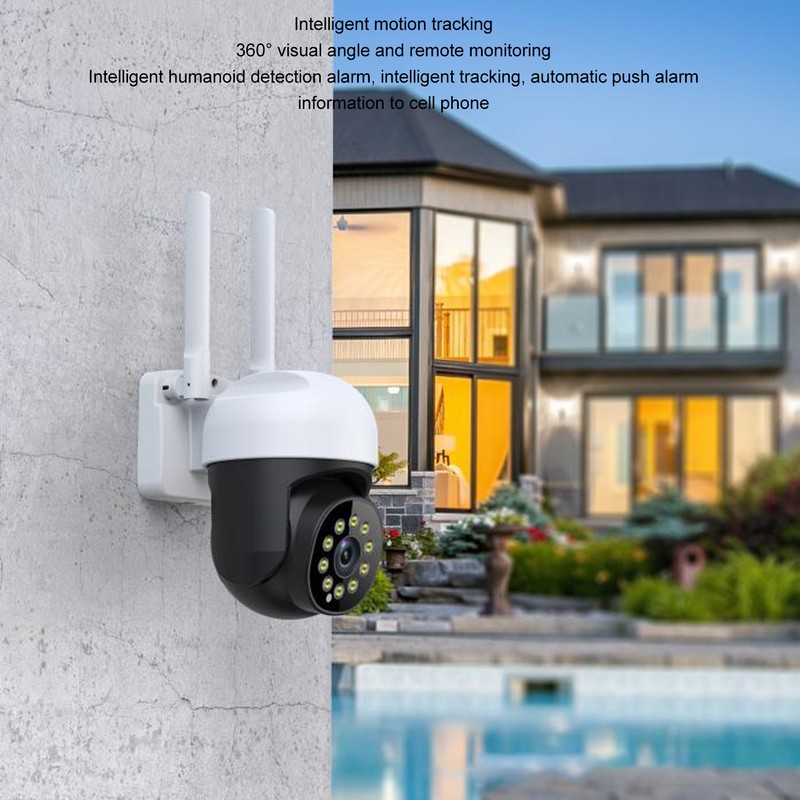 1MP HD Surveillance Camera 360° 1920x1080 Floodlight Motion Tracking 1080P