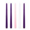 Mega Candles 5 pcs Unscented Christmas Advent Candles Set, Hand